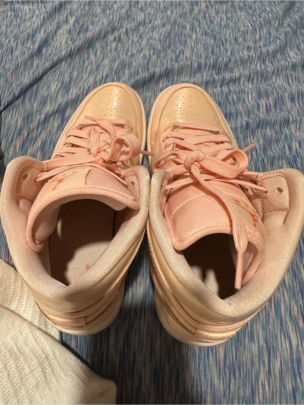Nike Air Jordan Women's High-Top Sneakers in Blush Pink Valentine’s Day